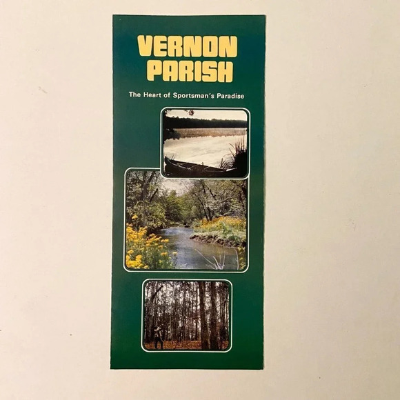 Vintage Lot of 4 Louisiana Brochures  Hodges Gardens Natchitoches Vernon Parish - Picture 16 of 16
